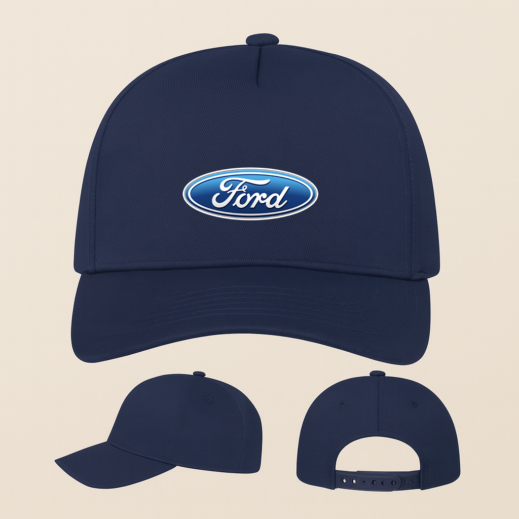 Ford Car Five Panel Twill Snapback Cap